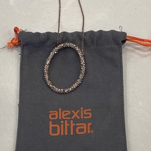 Alexis Bittar Rose Gold Pave Necklace